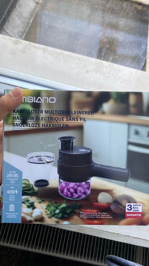 Ambiano Snoerloze Hakmolen CMC-1 - NIEUW, Ophalen of Verzenden, Nieuw