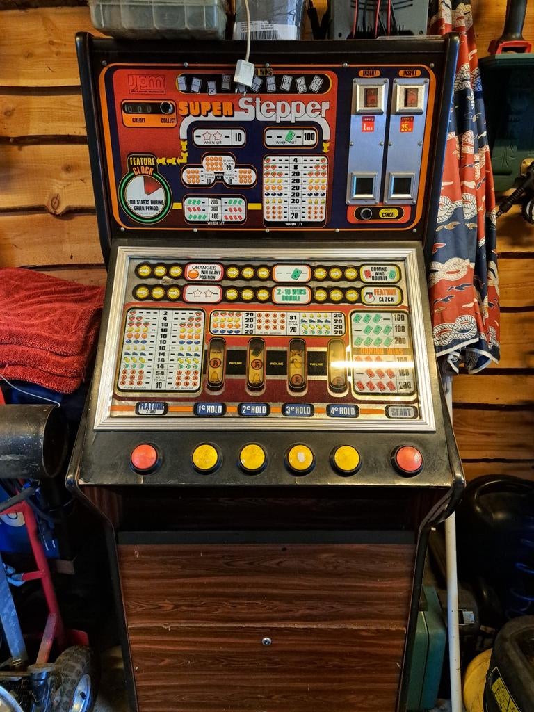 Vintage gokkast, Ophalen