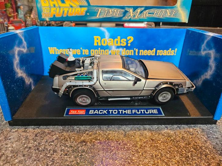 DeLorean Terug naar de toekomst „Terug naar de toekomst” Sun, Hobby en Vrije tijd, Modelauto's | 1:18, Sun Star, Ophalen of Verzenden