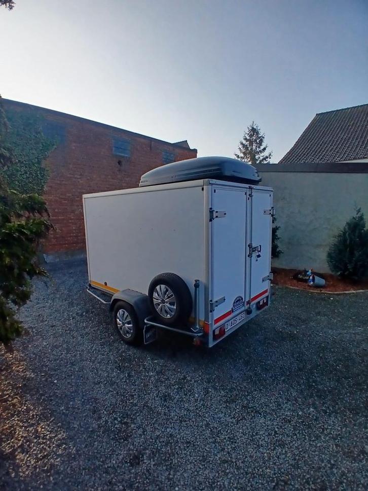 Gesloten  aanhanger te koop, Autos : Divers, Remorques, Utilisé, Enlèvement