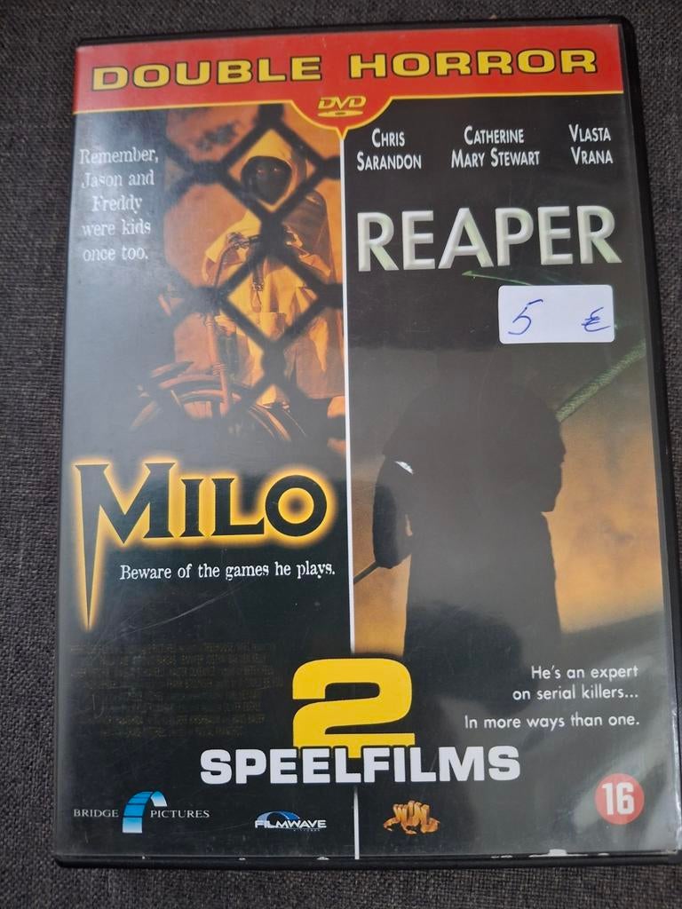 Milo + reaper, Cd's en Dvd's, Dvd's | Horror, Ophalen of Verzenden