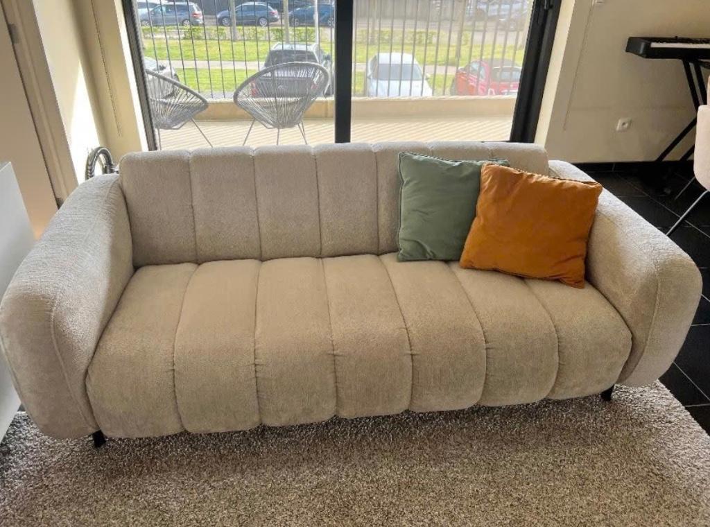 Zetel Kwantum, Ophalen, Gebruikt, 150 tot 200 cm, Driepersoons