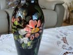 ancien vase en verre noir, vintage, Antiquités & Art, Enlèvement ou Envoi