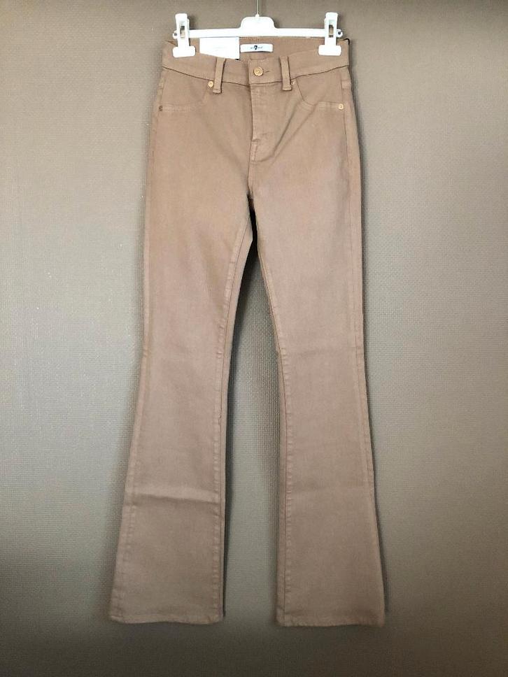 7 For All Mankind Bootcut Coated Jeans Cafe Crema M26 NIEUW, Kleding | Dames, Spijkerbroeken en Jeans, Nieuw, W28 - W29 (confectie 36)