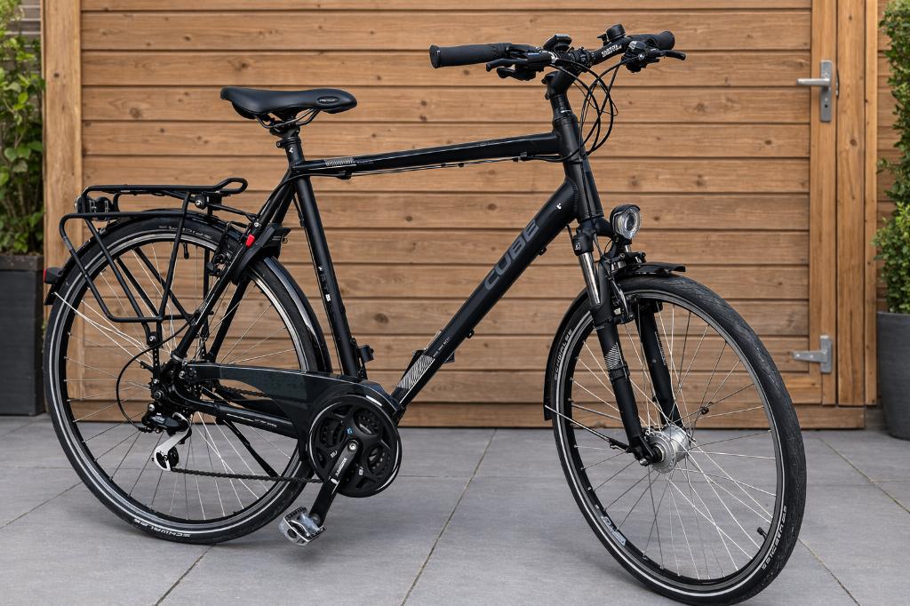 CUBE town herenfiets, Fietsen en Brommers, Ophalen, 28 inch, Vering, Zo goed als nieuw