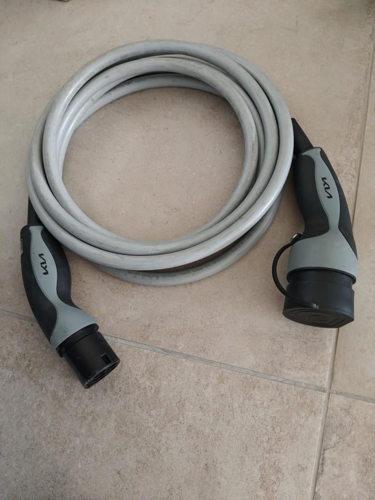 Câble de recharge voiture électrique - Type 2 - 5M - 22KW, Enlèvement, Comme neuf