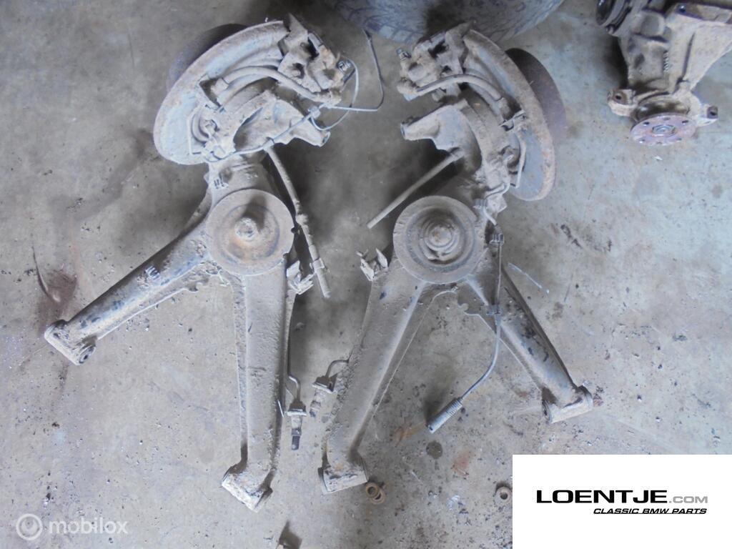 draagarmen achter met schijven bmw e36 compact of bmw e30, Auto-onderdelen, Ophanging en Onderstel, BMW, Gebruikt, Ophalen of Verzenden