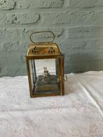 Oude koperen olielamp / lantaarn – decoratief en sfeervol, Ophalen, Zo goed als nieuw