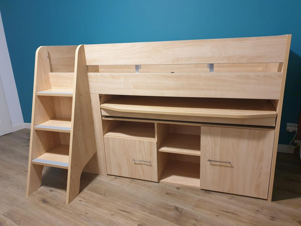 Gautier Hoogslaper met Bureau, Ophalen, Gebruikt, Hoogslaper