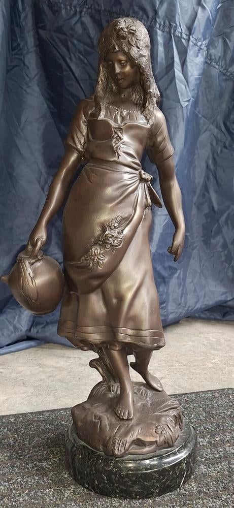 bronzen beeld van Auguste Moreau, Ophalen, Brons