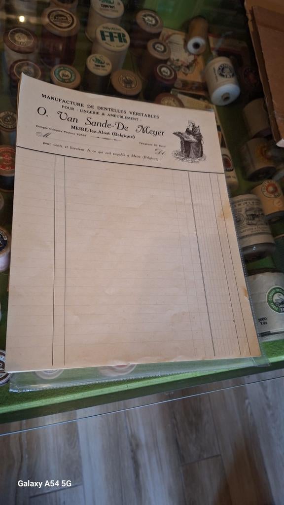 Facture imprimée non écrite, Enlèvement ou Envoi