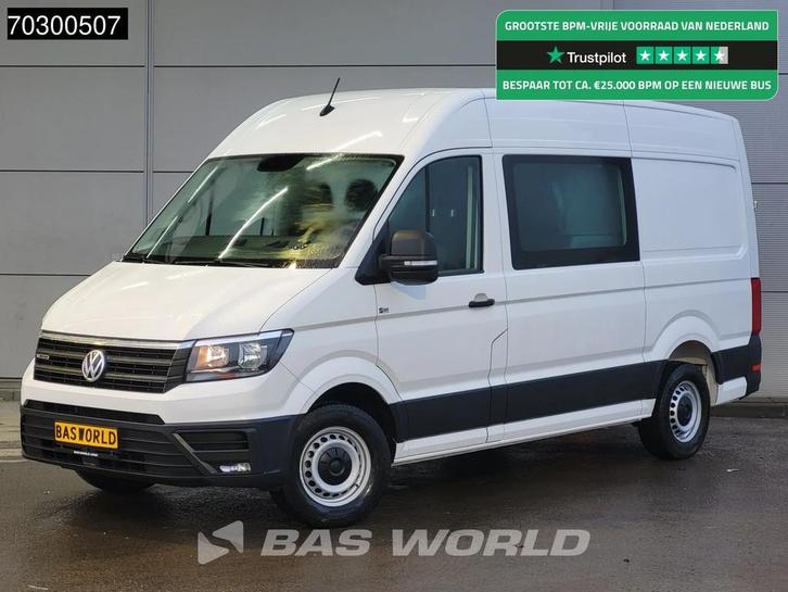 Volkswagen Crafter 140pk Dubbel Cabine L3H3 Trekhaak Airco E, Auto's, Bestelwagens en Lichte vracht, Bedrijf, Te koop, 4x4, Airconditioning