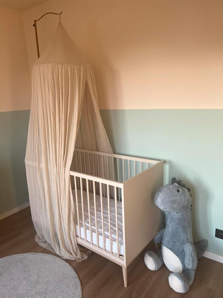 Quax flow clay and oak ledikant 60x120 cm, Kinderen en Baby's, Babywiegjes en Ledikanten, Zo goed als nieuw, Ledikant, Ophalen