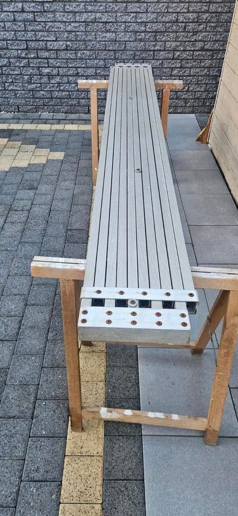 telescopische aluminium brug max 4 meter, Ophalen of Verzenden, Aluminium