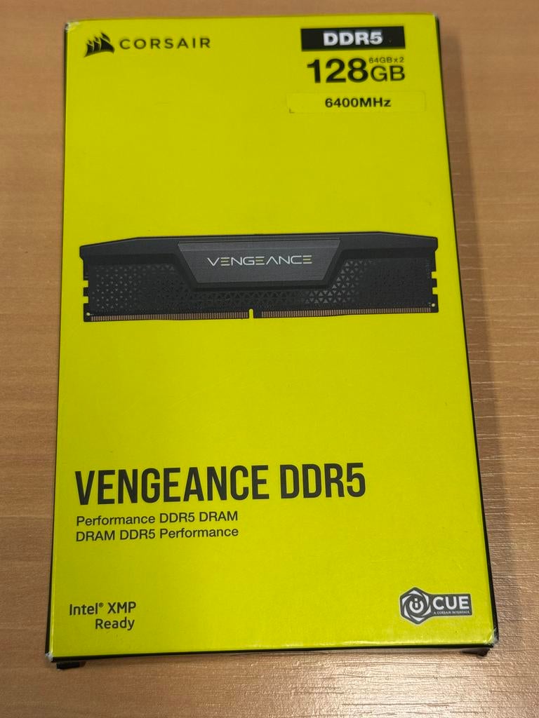 128 Go (2x64) DDR5 6400 corsair vengeance - neuf, Computers en Software, RAM geheugen, Ophalen of Verzenden, Zo goed als nieuw