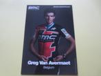 wielerkaart2018 team bmc  greg van avermaet, Comme neuf, Envoi