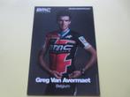 wielerkaart2018 team bmc  greg van avermaet, Verzenden, Zo goed als nieuw