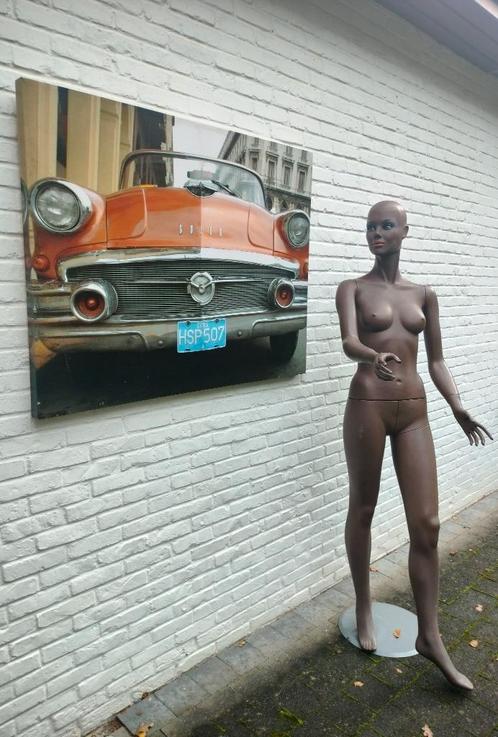 Canvasdoek. Buick in Cuba. 115 x 88 x 4 cm. Print. Spanraam., Collections, Photos & Gravures, Comme neuf, Photo, Autres sujets/thèmes