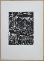 Houtsnede van Frans Masereel: MIJNWERKERSSTAKING, Antiek en Kunst, Verzenden