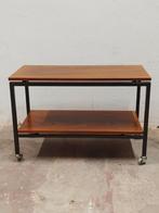 Prachtig vintage 1960s Trolley/roltafel Stiemsma Rotterdam, 50 tot 100 cm, Teakhout, Ophalen of Verzenden, Zo goed als nieuw