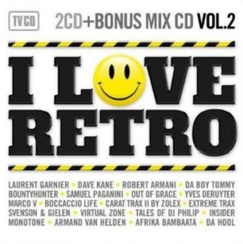 1670 - I LOVE RETRO - VOL.2 - 3CD/BOX - NIEUW, Cd's en Dvd's, Cd's | Dance en House, Nieuw in verpakking, Techno of Trance, Verzenden