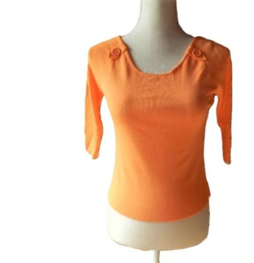 (2)- blouse femme t.38 orange, Kleding | Dames, Blouses en Tunieken, Zo goed als nieuw, Maat 38/40 (M), Oranje, Ophalen of Verzenden