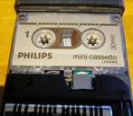 Philips dictafoon 590 incl 12 mini-cassettes in doos, Audio, Tv en Foto, Ophalen of Verzenden, Bandrecorder, Met banden