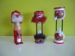 vintage Hans Bolling zandlopers teak figuurtjes, Antiek en Kunst, Ophalen of Verzenden