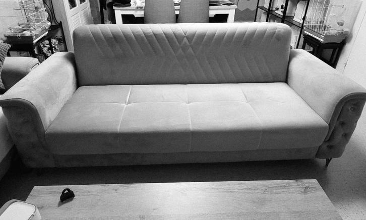 Divans convertibles, Maison & Meubles, Canapés | Salons, Comme neuf, Banc droit, Trois personnes, 200 à 250 cm, 75 à 100 cm, Tissus