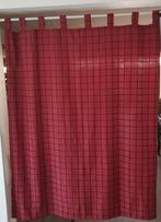 4 tentures motif carrés rouges, Ophalen