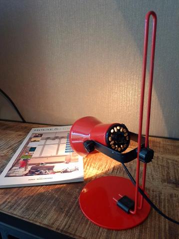 1980's Red Tensor vintage bureaulamp  beschikbaar voor biedingen