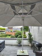 Parasol 3x3m waterdicht met voet, Nieuw, Strandparasol, Kantelbaar, 2 tot 3 meter