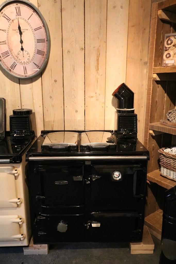 Rayburn / Aga 355SFW Houtgestookt fornuis met boiler Zwart, Elektronische apparatuur, Fornuizen, Zo goed als nieuw, Vrijstaand