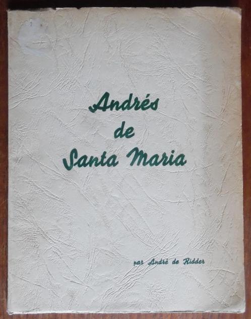Andres de Santa Maria - André de Ridder - Signé - 1937, Livres, Art & Culture | Arts plastiques, Utilisé, Peinture et dessin, Enlèvement ou Envoi