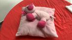 Schattig knuffelkussen met varkentje., Ophalen of Verzenden, Nieuw, Roze, Vierkant