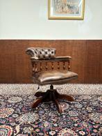 Engelse Chesterfield Captain Chair Bureaustoel, Ophalen of Verzenden