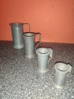 set van Tin 4 maten, Antiek en Kunst, Ophalen of Verzenden