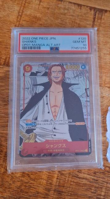 Shanks psa10 one piece tcg op01 jap