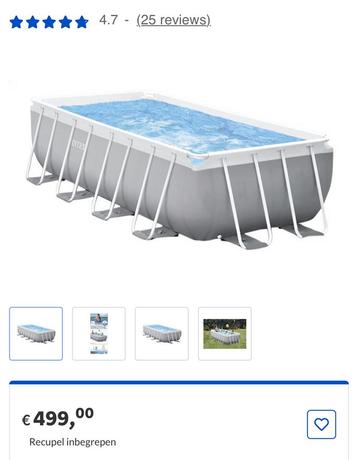 Piscine + bâches + échelle + filtre  beschikbaar voor biedingen