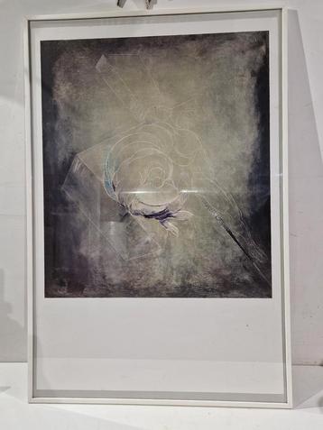 Felix de boeck print , christ on the cross , ingekaderd 90 x beschikbaar voor biedingen