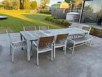 IKEA tuinset (tafel, stoelen en zitbank), Tuin en Terras, Ophalen, Gebruikt, Meer dan 8 zitplaatsen, Tuinset