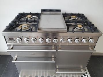🍀Luxe Fornuis Boretti 100 cm RVS 3 ovens 5 pits frytop beschikbaar voor biedingen