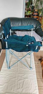 Quechua blauwe opvouwbare campingstoel, Ophalen, Zo goed als nieuw