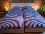 dekbedovertrekken, Huis en Inrichting, Slaapkamer | Beddengoed, Ophalen, Zo goed als nieuw, Eenpersoons, Blauw