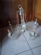 Landelijke luster, Huis en Inrichting, Lampen | Kroonluchters, Ophalen, Zo goed als nieuw, Overige materialen, Landelijk