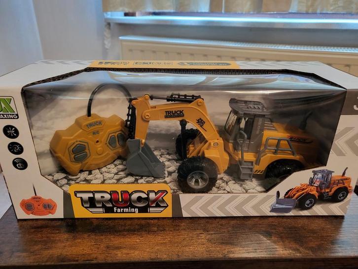 Bestuurbare graafmachine met verlichting *Nieuw*, Hobby en Vrije tijd, Modelbouw | Radiografisch | Auto's, Nieuw, Overige schalen