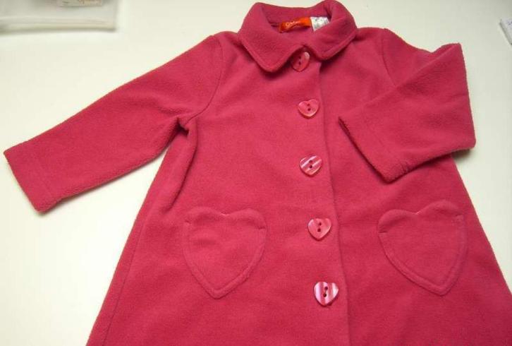 Fleece kamerjas / peignoir - Okaou - maat 86 (als NIEUW !)., Kinderen en Baby's, Babykleding | Maat 86, Zo goed als nieuw, Meisje