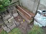 10 Boordplaten, 50tal klinkers en 2z.rijnzand gratis ophalen, Tuin en Terras, Tegels en Klinkers, Ophalen, Gebruikt, Klinkers