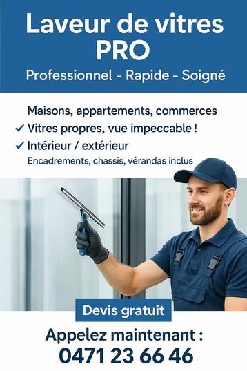 Lavage De Vitres 0471/23.66.46 📲 beschikbaar voor biedingen