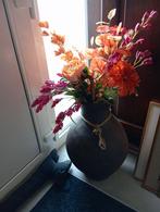 Grote vaas met bloemen, Ophalen of Verzenden, Zo goed als nieuw
